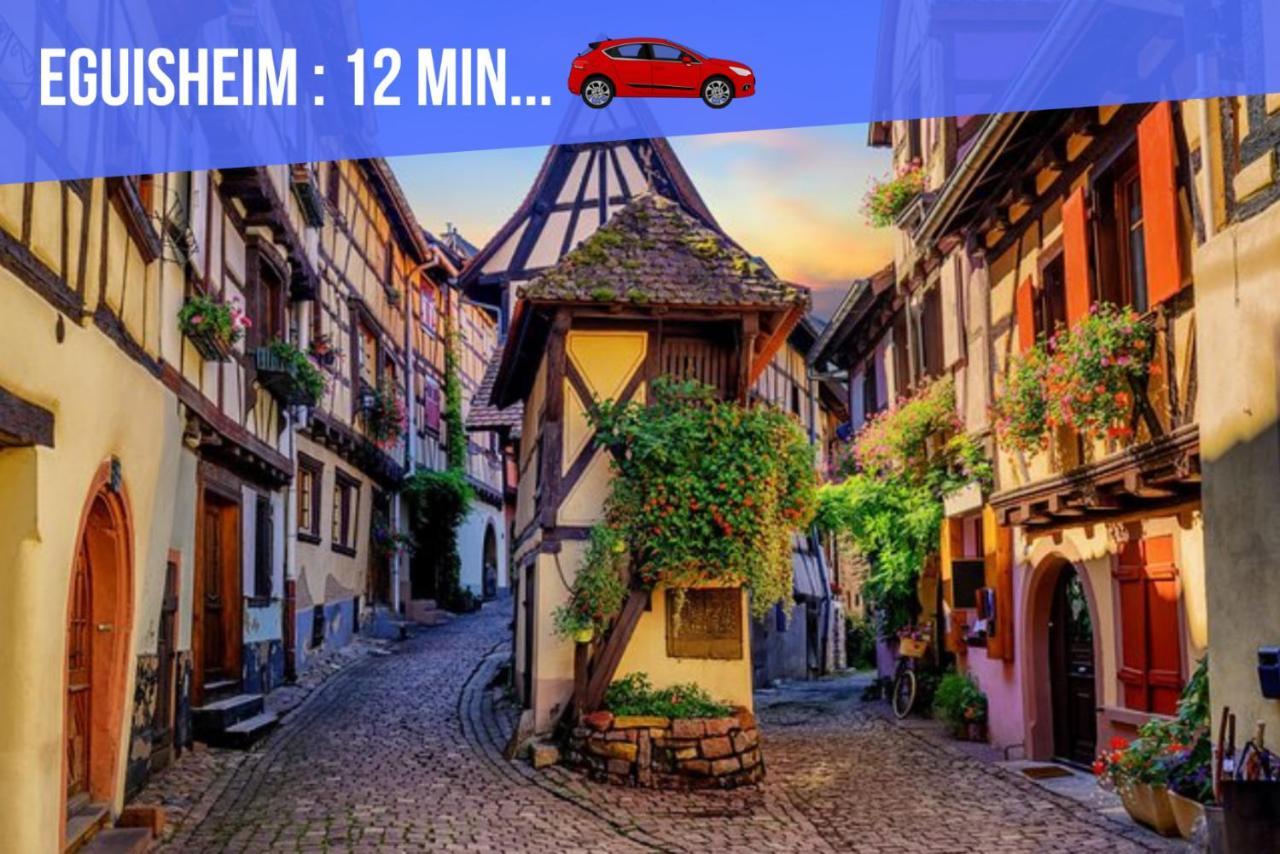 קולמר Le Red St Leon : Lit Queen Size * Wifi * Ideal Couple מראה חיצוני תמונה